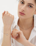 Essence Silver (W) Moissanite Flower Bracelet