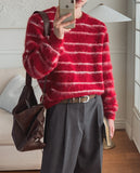 Core Brush Stripe Knit