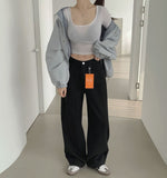 Banding Semi Wide 4-Season Cotton Pants