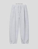 String One-Tuck Brushed Sweatpants