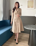 Colette Tailored Collar Double Flare One Piece