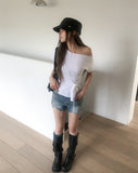 Perry Back Pocket Short Denim Shorts