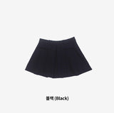 Nero pocket pleats skirt