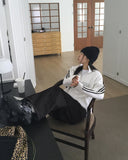 Chant Twist Embroidered Carpenter Raw Denim Pants