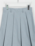 Elsha Cotton Pleated Midi Skirt