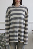 Striped Button Knit