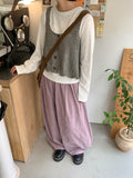 Heildeen Button Punching Knit Bustier