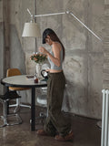P.O. Straight Cargo Cotton Pants