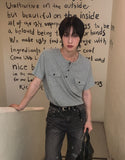 Cooper Two Pocket Half Henley Neck Tee
