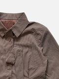 Velour tie stripe shirt