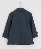 Yukomi Three Quarter Button Nylon Double Jacket
