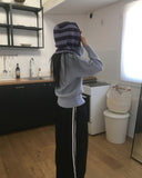 Nubin Stripe Knit Balaclava Hat