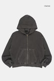 Belize vintage washed hooded zip-up