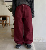 [unisex] Junu Back Line Cotton Wide Pants