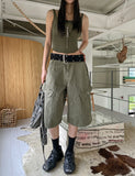 Mute Dyeing Bermuda Cargo Pants