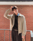 Laken Cotton Washed Zipper Blouson