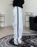 Raden track wide cotton pants