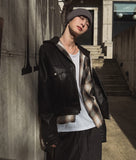 Lokia Crop Leather Jacket