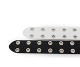 Rat Double Eyelet Long Leather Belt