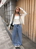 Theco Round Button Knit Cardigan