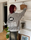 Oasis Crack Lettering Pigment Sweatshirt