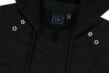 FLOWER EYELET HOOD JACKET