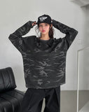 Tiff Damage Camo Waffle Sweatshirt