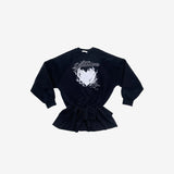 Luluan Track Brushed Tiered One Piece
