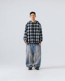 Cut Line Washing Denim Balloon Pants