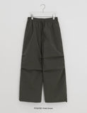 Bickets Parachute Brushed Banding Wide Pants
