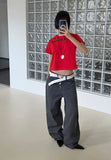 4-BUTTON RIVET POCKET PANTS