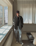 Himon Sweat Dart Pocket Cargo Wide Pants