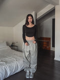 [U-BASIC] Mizuko crop round fleece long sleeves