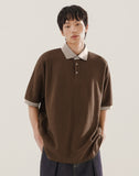 Chess Ringer Collar Short Sleeve T-shirt