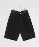 [unisex] Hachi Boyfit Bermuda Denim Pants