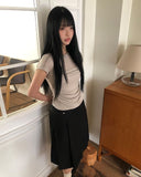 Bonir Side Shirring Short Sleeve T-shirt