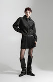 Matte Leather Bomber jacket
