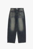 Scope deep blue wide denim pants