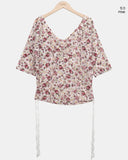 Bianca Flower Three Quarter T-shirt