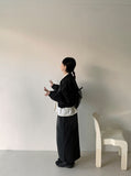 Courony Washing Denim Long Skirt