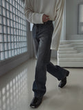 Deca two-line flare denim pants