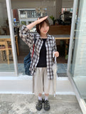 [unisex] Ilkoro Snap Button Nylon Banding Bermuda Pants