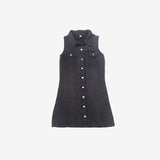 Tein sleeveless denim one piece