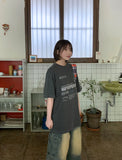 [unisex] Gagent Pigment Printed Short Sleeve Tee
