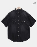 Akim Western Denim Short Sleeve Shirt