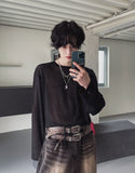 [MADE] Signature see-through long sleeve tee