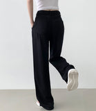 Pin Tuck Tencel Cooling Lightweight Wide Cotton Pants