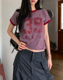 39 Sporty Pinstripe Ringer Short Sleeve
