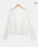Pureble Open Long Sleeve Cardigan