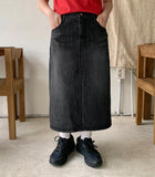 Torito Washing Denim Long Skirt